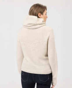 Beige Alpaca & Wool Snood - Premium Made in France Neck Warmer -Terredemarins prod 9642 echarpe beige altea 666x812 fc7ea0111e0b