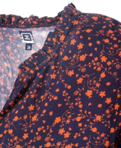 Robe Longue Fleurie en Viscose Bleu Nuit avec Détails Plissés 7 Robe Longue Fleurie en Viscose Bleu Nuit avec Détails Plissés -Terredemarins prod 970 robe ml imprime bleu nuit hindi 666x812 fc7ea0111e0b