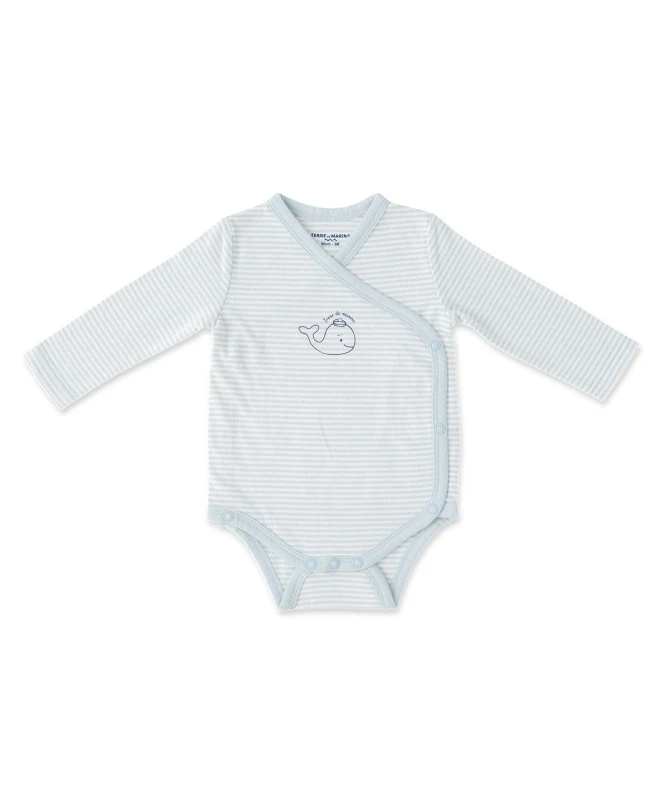 Ensemble Bébé 3 Pièces : Pyjama Velours, Body et Bavoir Bleu Ciel 7 Ensemble Bébé 3 Pièces : Pyjama Velours, Body et Bavoir Bleu Ciel – Image 5