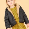 Veste Réversible à Capuche pour Fille - Noir et Sherpa Douillet 1 Veste Réversible à Capuche pour Fille - Noir et Sherpa Douillet -Terredemarins prod 9746 manteau noir xouli 666x812 fc7ea0111e0b