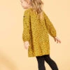 Robe Jaune Fille Manches Longues en Flanelle - Style Ocre Éclatant -Terredemarins prod 9748 robe ml imprime jaune ocre raviso 666x812 fc7ea0111e0b