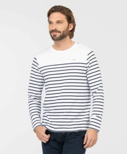 Marinière Homme à Manches Longues - Style Marin Authentique