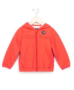 Veste Déperlante Fille Rose Grenadine à Capuche