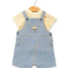 Ensemble Bébé Garçon Egerson - Salopette Jean et T-shirt Marin