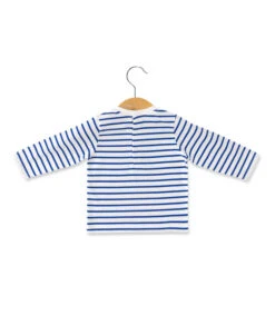 Ensemble Bébé Garçon Salopette Bleu Marine et T-shirt Marinière -Terredemarins prod 9895 salopette longue haut indigo eglezy 666x812 fc7ea0111e0b