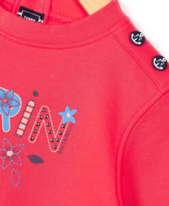 Robe 2 en 1 Fille en Coton Rose et Jupe Fleurie Marine -Terredemarins prod 991 robe ml rose tendre mady 666x812 fc7ea0111e0b