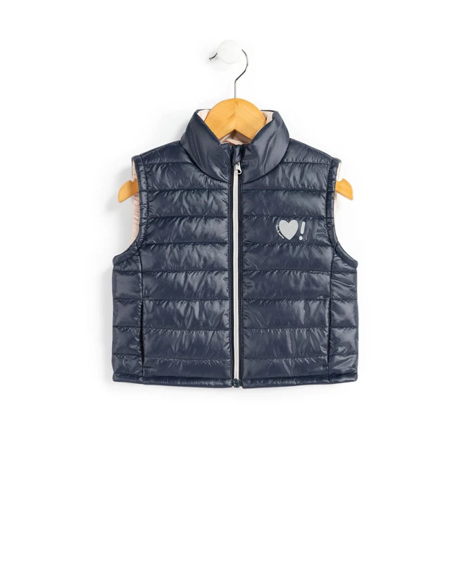 Doudoune Courte Sans Manches XANIA pour Fille - Bleu Marine 3 Doudoune Courte Sans Manches XANIA pour Fille - Bleu Marine