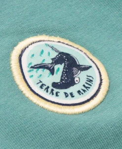 Veste à Capuche en Molleton Vert Lagon pour Garçon - Chaude et Confortable -Terredemarins prod 9998 veste ml vert lagon vivion 666x812 fc7ea0111e0b